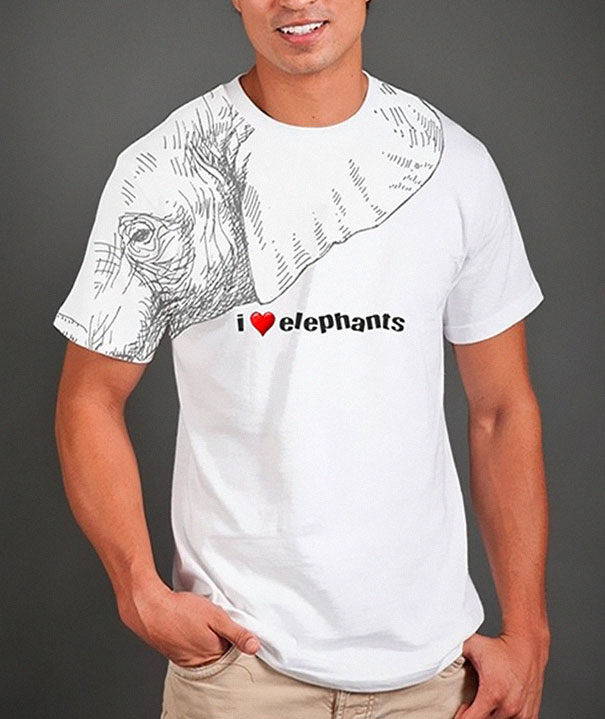 desain-kaos-bagus-gambar-gajah