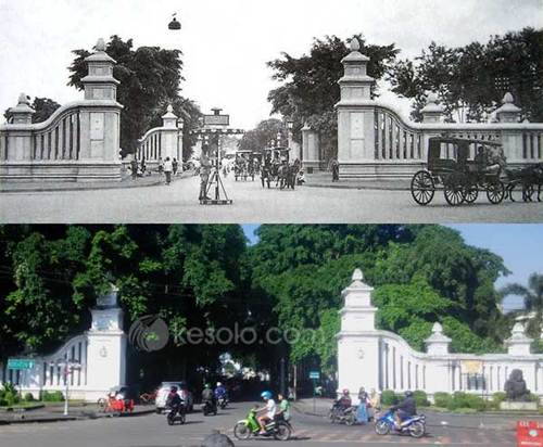Solo Tempo Dulu - Gapura Gladag di Alun-alun Utara Solo 1935