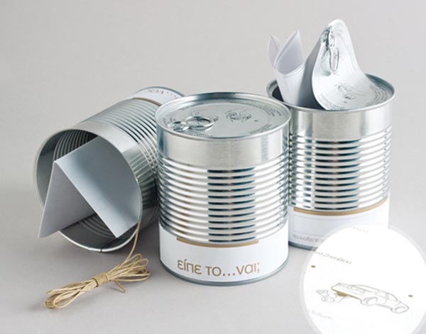 undangan pernikahan unik bahan kaleng - rakucom