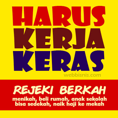 gambar motivasi kerja rejeki berkah