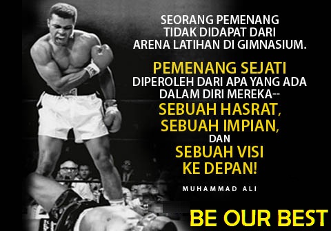 gambar motivasi kerja sukses kemenangan muhammad ali