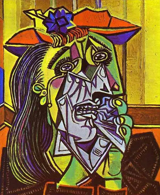 Lukisan The Weeping Woman, (1937) karya Pablo Picasso