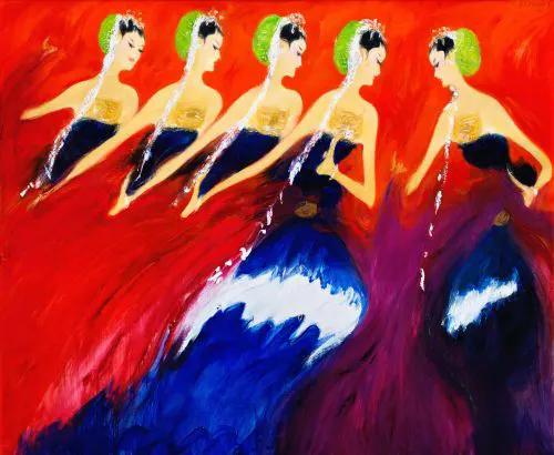 Bedoyo - The Spirit of Life karya Srihadi Soedarsono - Pelukis Terkenal Indonesia