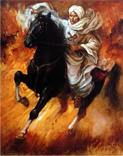 Diponegoro Memimpin Pertempuran (1940-1960) Lukisan Terbaik Basuki Abdullah