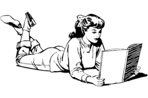 Ilustrasi membaca Ilustrasi membaca