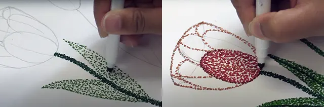 butuh waktu dan ketekunan dalam menggambar