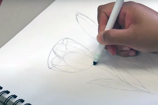 teknik pointilis 1 Rencana dan Sketsa