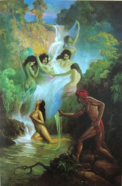 Lukisan Joko Tarub karya Basuki Abdullah