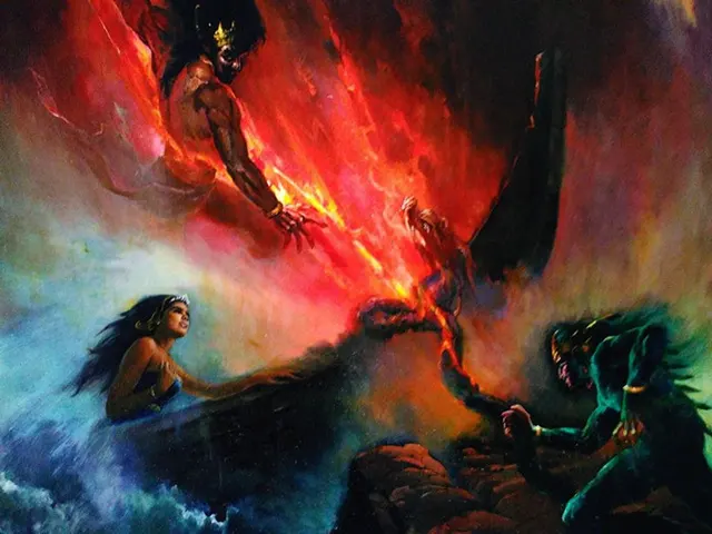 Lukisan Sembodro Larung karya Basuki Abdullah