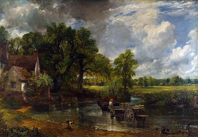 Lukisan naturalis John Constable - The Hay Wain